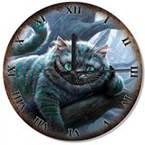 Cakasaat Alice Harikalar Diyarında Kedi Dekoratif Duvar Saati