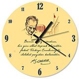 Cakasaat Atatürk Anıt Kabir İlelebet Payidar Atatürk İmzası Duvar Saati