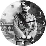 Cakasaat Atatürk Kalpaklı Madalyalı Ayakta Duvar Saati