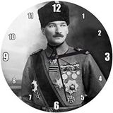 Cakasaat Atatürk Kalpaklı Madalyalı Duvar Saati