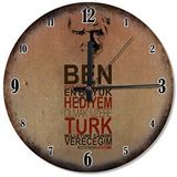 Cakasaat Atatürk Sözü Ve Resmi Dekoratif Duvar Saati
