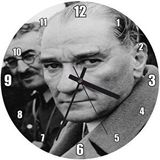 Cakasaat Atatürk Yakın Plan Fotoğraf Duvar Saati