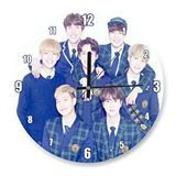 Cakasaat Bts Kore Pop Okul Üniformalı Duvar Saati