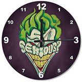Cakasaat Ciddi Joker Şekilli Duvar Saati