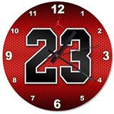 Cakasaat Delikli Zeminde 23 Numara Şekilli Duvar Saati