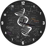 Cakasaat Dna Sarmalı Matematiksel Formüller Ve Geometrik Şekiller Duvar Saati