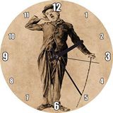 Cakasaat Esneyen Charlie Chaplin Duvar Saati Duvar Saati