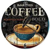 Cakasaat Espresso Kahve Fincanı Mutafak Tipi Duvar Saati