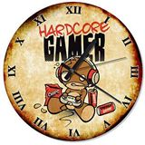 Cakasaat Hard Core Gamer Baskılı Duvar Saati