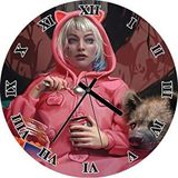 Cakasaat Harley Quinn Sırtlan Yırtıcı Kuş Duvar Saati