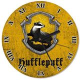 Cakasaat Hufflepuff Harry Potter Baskılı Duvar Saati