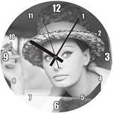 Cakasaat Sophia Loren Otomobilde Duvar Saati