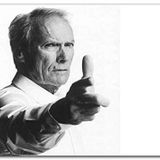 Cakatablo Ahşap Tablo Clint Eastwood Siyah Beyaz Resim