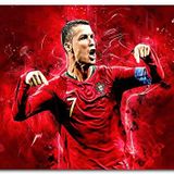 Cakatablo Ahşap Tablo Cristiano Ronaldo 7 Numaralı Forma Görseli