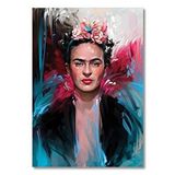 Cakatablo Ahşap Tablo Frida Kahlo Elmas Mozaik Çizim