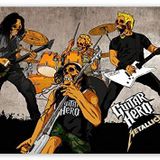 Cakatablo Ahşap Tablo Metallica Guitar Hero Kurukafalar