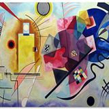 Cakatablo Ahşap Tablo Soyut Resim Wassily Kandinsky