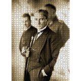Cakatablo Atatürk Cumhuriyet in 10. Yılı 1000 Parça Puzzle Yapboz MDF Ahşap