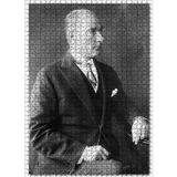 Cakatablo Atatürk Smokinli Modern 1000 Parça Puzzle Yapboz MDF Ahşap