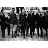 Cakatablo Atatürk ve Protokol Siyah Beyaz 1000 Parça Puzzle Yapboz MDF Ahşap