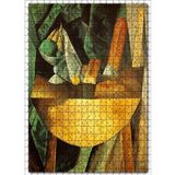 Cakatablo Bread and Fruit Dish on a Table, 1909 by Pablo Picasso 500 Parça Puzzle Yapboz MDF Ahşap