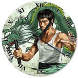 Cakatablo Bruce Lee Roma Rakkamlı Duvar Saati