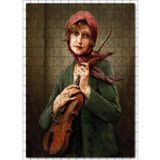 Cakatablo François Martin Kavel Fransa 1861 1931 Catherine La Rose Çalışması 255 Parça Puzzle Yapboz