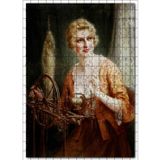 Cakatablo François Martin Kavel Fransa 1861 1931 Catherine La Rose İplik Üretirken 255 Parça Puzzle Yapboz