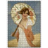 Cakatablo François Martin Kavel Fransa 1861 1931 Catherine La Rose Yaz Şemsiyeli 500 Parça Puzzle Yapboz MDF Ahşap