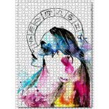 Cakatablo İkizler Burcu Kadın Figürü Görseli 1000 Parça Puzzle Yapboz MDF Ahşap