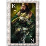Cakatablo İskambil Kağıdı Ve Ölüm Figürü Görseli 1000 Parça Puzzle Yapboz MDF Ahşap