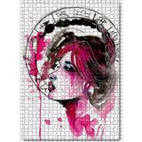 Cakatablo Kadın Figüründe Akrep Burcu Görseli 1000 Parça Puzzle Yapboz MDF Ahşap