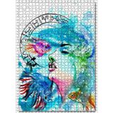 Cakatablo Kadın Figüründe Balık Burcu Görseli 1000 Parça Puzzle Yapboz MDF Ahşap