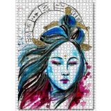 Cakatablo Kadın Figüründe Terazi Burcu Görseli 1000 Parça Puzzle Yapboz MDF Ahşap