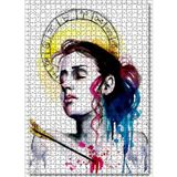 Cakatablo Kadın Figüründe Yay Burcu Figürü Görseli 1000 Parça Puzzle Yapboz MDF Ahşap