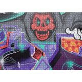 Cakatablo Kırmızı Kurukafa Graffiti Duvar Boyama 1000 Parça Puzzle Yapboz MDF Ahşap