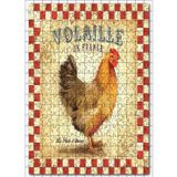 Cakatablo Kümes Hayvanlarından Tavuk Görseli 255 Parça Puzzle Yapboz MDF Ahşap