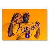 Cakatablo Lakers Forması Siyahi Basketbolcu Mdf Ahşap Tablo