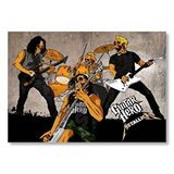Cakatablo Metallica Guitar Hero Kuru Kafalar Mdf Ahşap Tablo