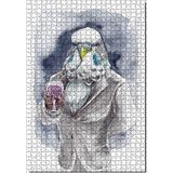 Cakatablo Muhabbet Kuşu 1000 Parça Puzzle Yapboz MDF Ahşap