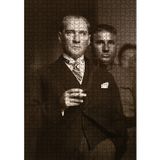 Cakatablo Mustafa Kemal Atatürk Karizmatik 1000 Parça Puzzle Yapboz MDF Ahşap