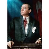 Cakatablo Mustafa Kemal Atatürk Posterleri 1000 Parça Puzzle Yapboz MDF Ahşap