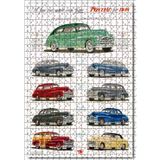 Cakatablo Pontiac 1948 Foldout Model Kataloğu 500 Parça Puzzle Yapboz MDF Ahşap