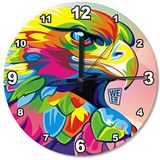 Cakatablo Renkli Kartal Analog Duvar Saati