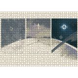 Cakatablo Retro Film Afişi Yıldızlararası Görseli 1000 Parça Puzzle Yapboz MDF Ahşap
