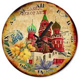 Cakatablo Retro Kremlin Sarayı Analog Duvar Saati