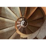 Cakatablo Sarmal Merdiven Üstten Görünüş 1000 Parça Puzzle Yapboz MDF Ahşap