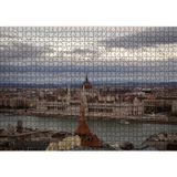 Cakatablo Şehri Bölen Nehir ve Tarihi Binalar 1000 Parça Puzzle