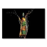 Cakatablo Siyah Arkaplan Johnnie Walker Green Label Mdf Ahşap Tablo