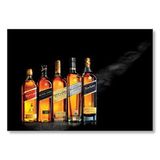 Cakatablo Siyah Deri Arkaplan Johnnie Walker Tahıl Suyu Mdf Ahşap Tablo